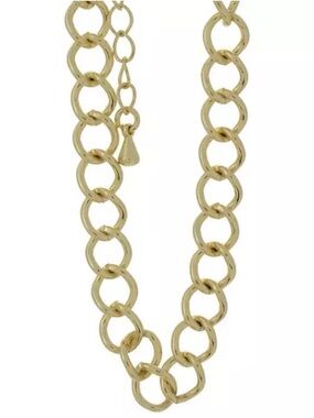 New 7.5” Metal Gallery Gold Circular Link Bracelet